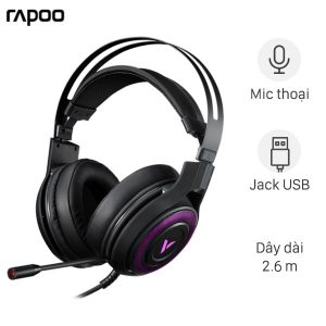 Tai nghe chụp tai Gaming Rapoo VH520C Đen